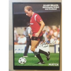 Signed picture of Alan Brazil the Manchester United footballer. 